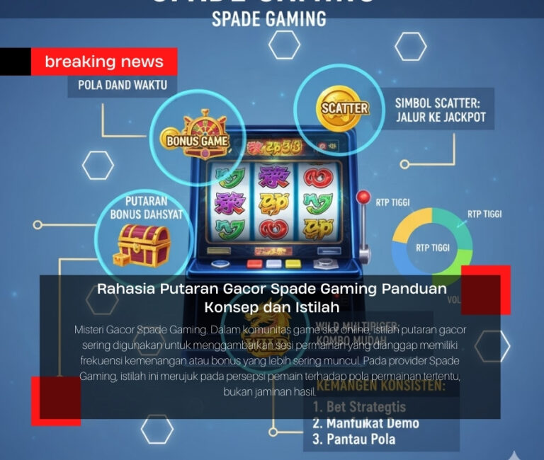 Misteri Gacor Spade Gaming. Dalam komunitas game slot online, istilah putaran gacor sering digunakan untuk menggambarkan sesi permainan yang dianggap memiliki frekuensi kemenangan atau bonus yang lebih sering muncul. Pada provider Spade Gaming, istilah ini merujuk pada persepsi pemain terhadap pola permainan tertentu, bukan jaminan hasil. Memahami istilah ini penting agar pemain memiliki ekspektasi yang lebih realistis dan terukur.