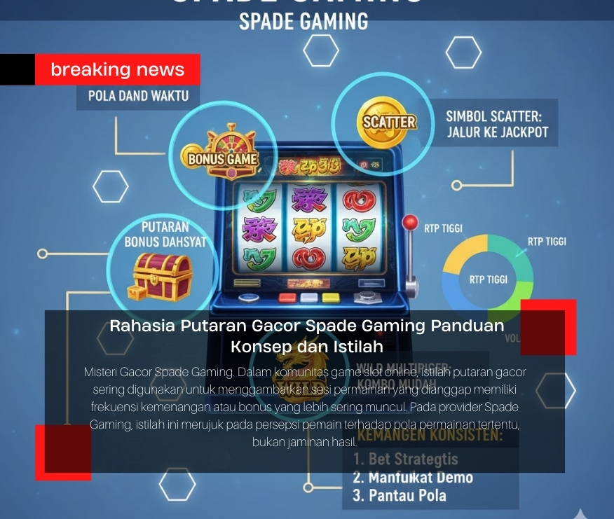 Misteri Gacor Spade Gaming. Dalam komunitas game slot online, istilah putaran gacor sering digunakan untuk menggambarkan sesi permainan yang dianggap memiliki frekuensi kemenangan atau bonus yang lebih sering muncul. Pada provider Spade Gaming, istilah ini merujuk pada persepsi pemain terhadap pola permainan tertentu, bukan jaminan hasil. Memahami istilah ini penting agar pemain memiliki ekspektasi yang lebih realistis dan terukur.